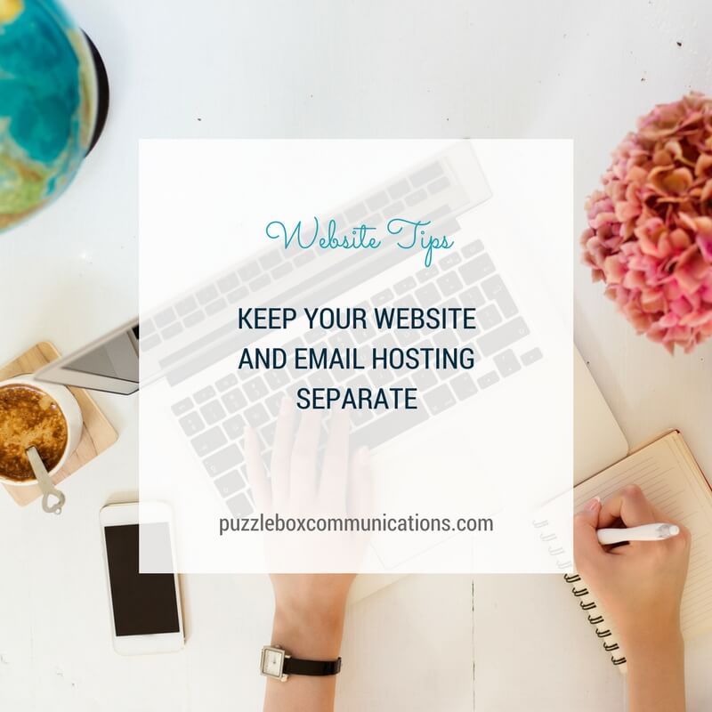 Keep your website and email hosting separate via www.puzzleboxcommunications.com